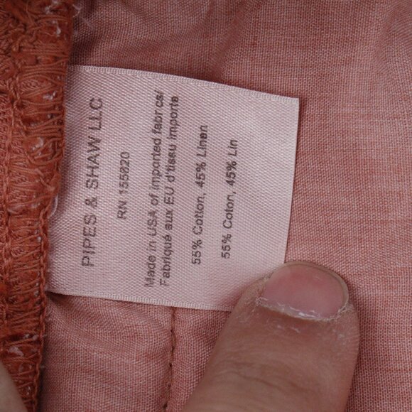 NWT Veronica Beard Pants Womens 10 Mocha Karter Linen Cotton High Rise Straight - Picture 15 of 16